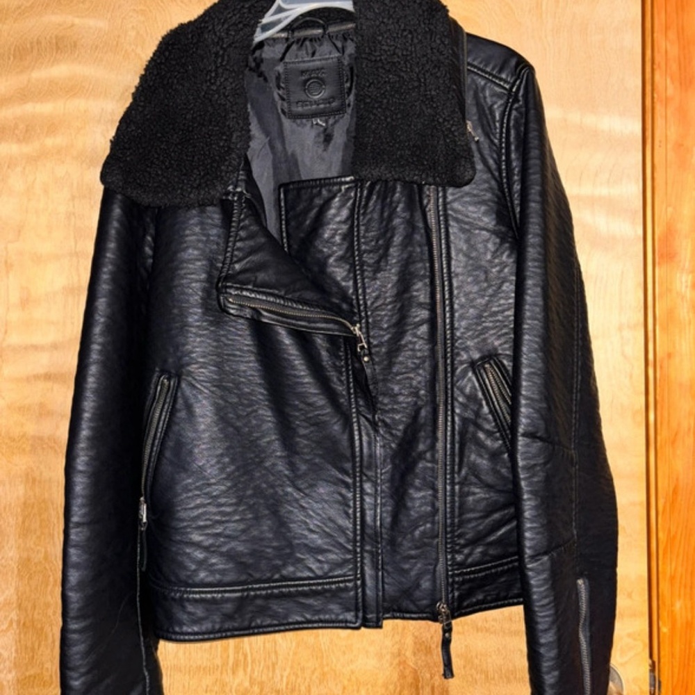Nwot Max Studio Faux Leather Jacket